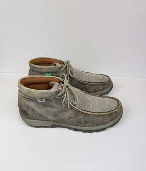 Twisted X Men's MXC0005 CellStretch Chukka Driving Moccasin Grey/Light Grey